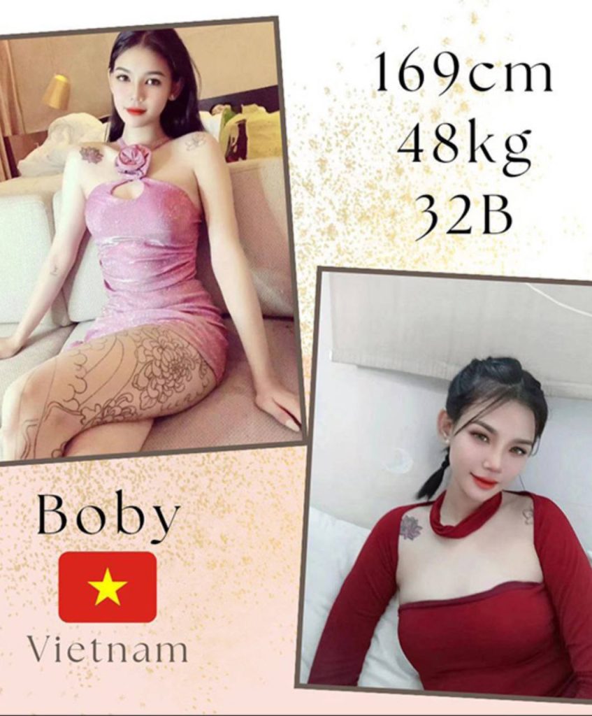 Gentle Vietnam B2B escort massage girl Boby with a soft smile